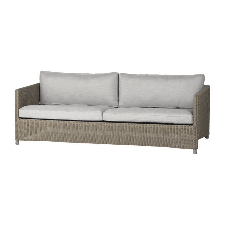 Diamond 3-personers sofa - Natural, caneline natté light grey - Cane-line