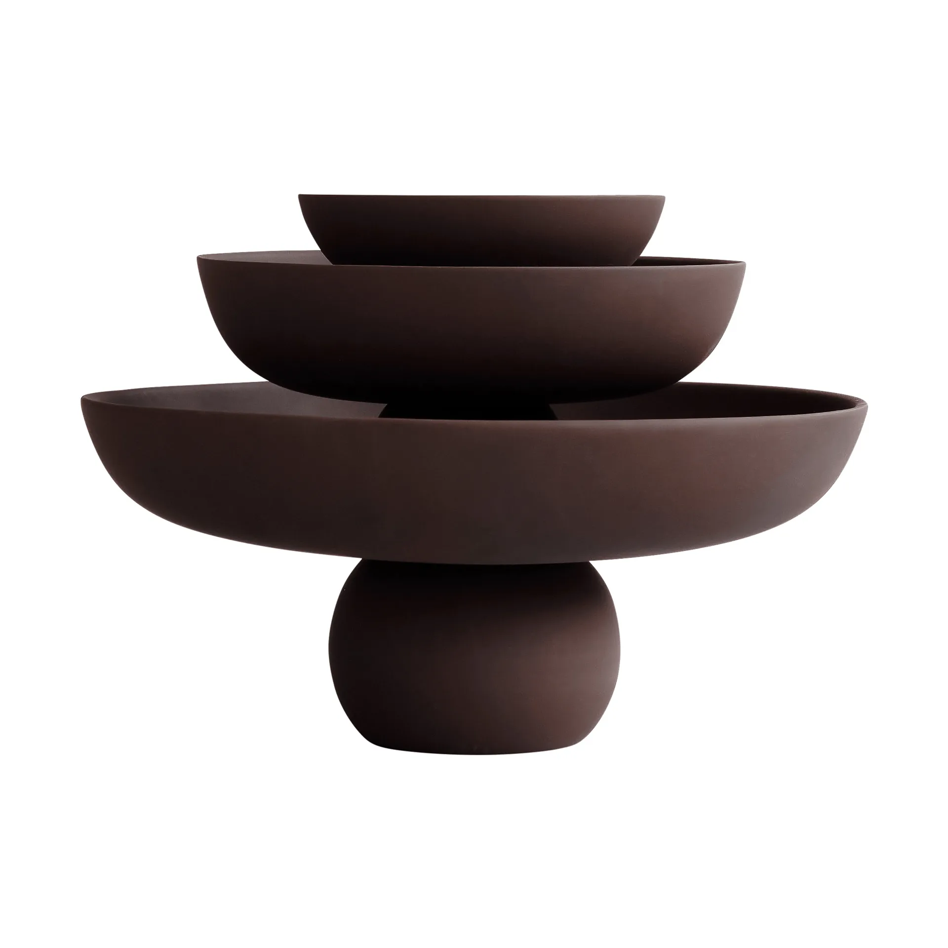 Baburu big skål Ø43 cm, Chocolate brown 101 Copenhagen