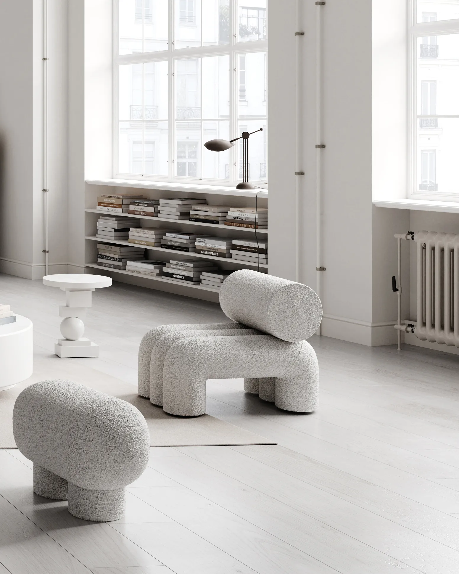 Big Foot bænk petit, Nubuck 101 Copenhagen