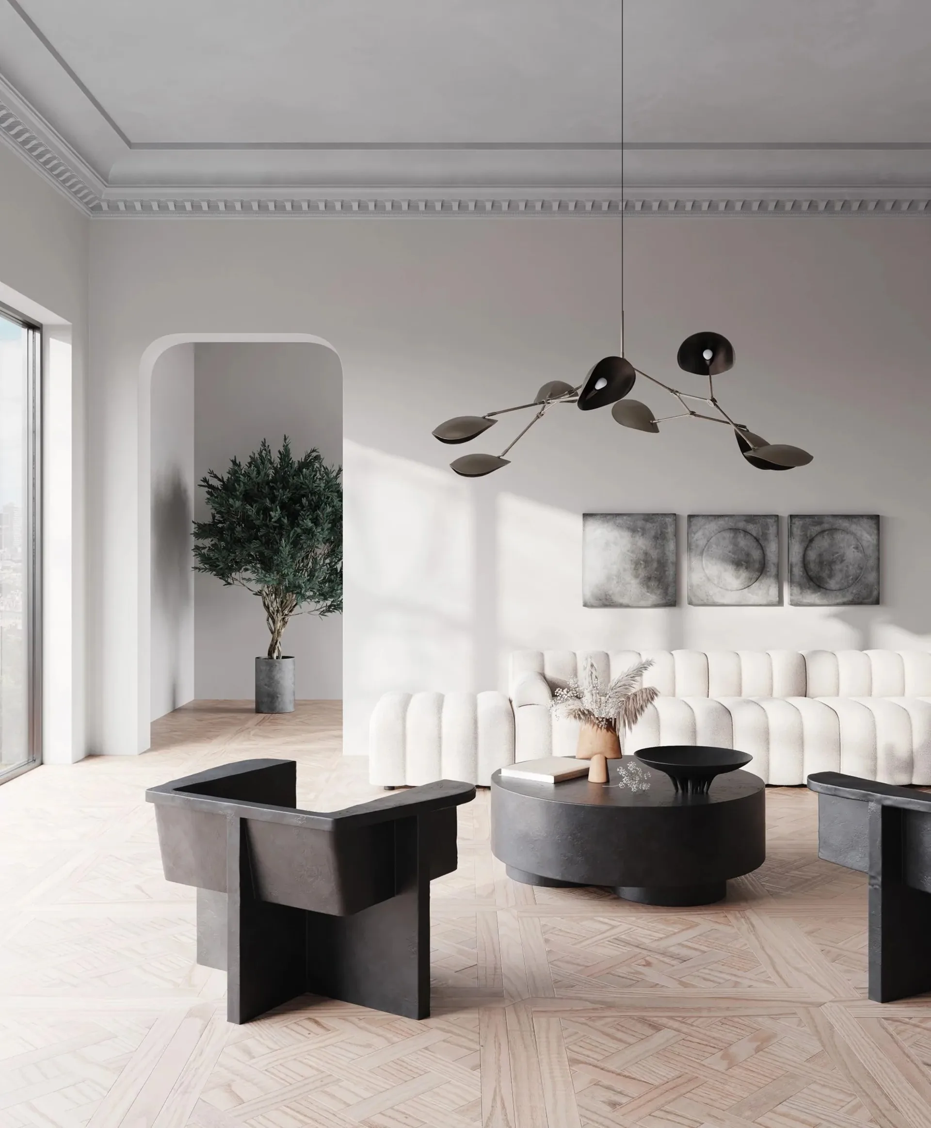 Big Foot sofabord big Ø110 cm, Coffee 101 Copenhagen