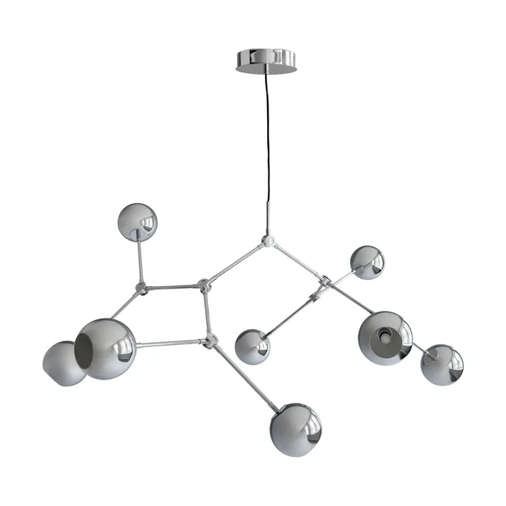 Drop Chandelier Globe lysekrone - Chrome - 101 Copenhagen