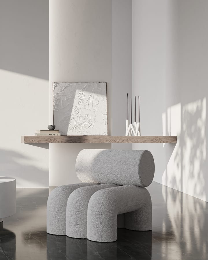 Foku Chair loungelænestol, Bouclé 101 Copenhagen