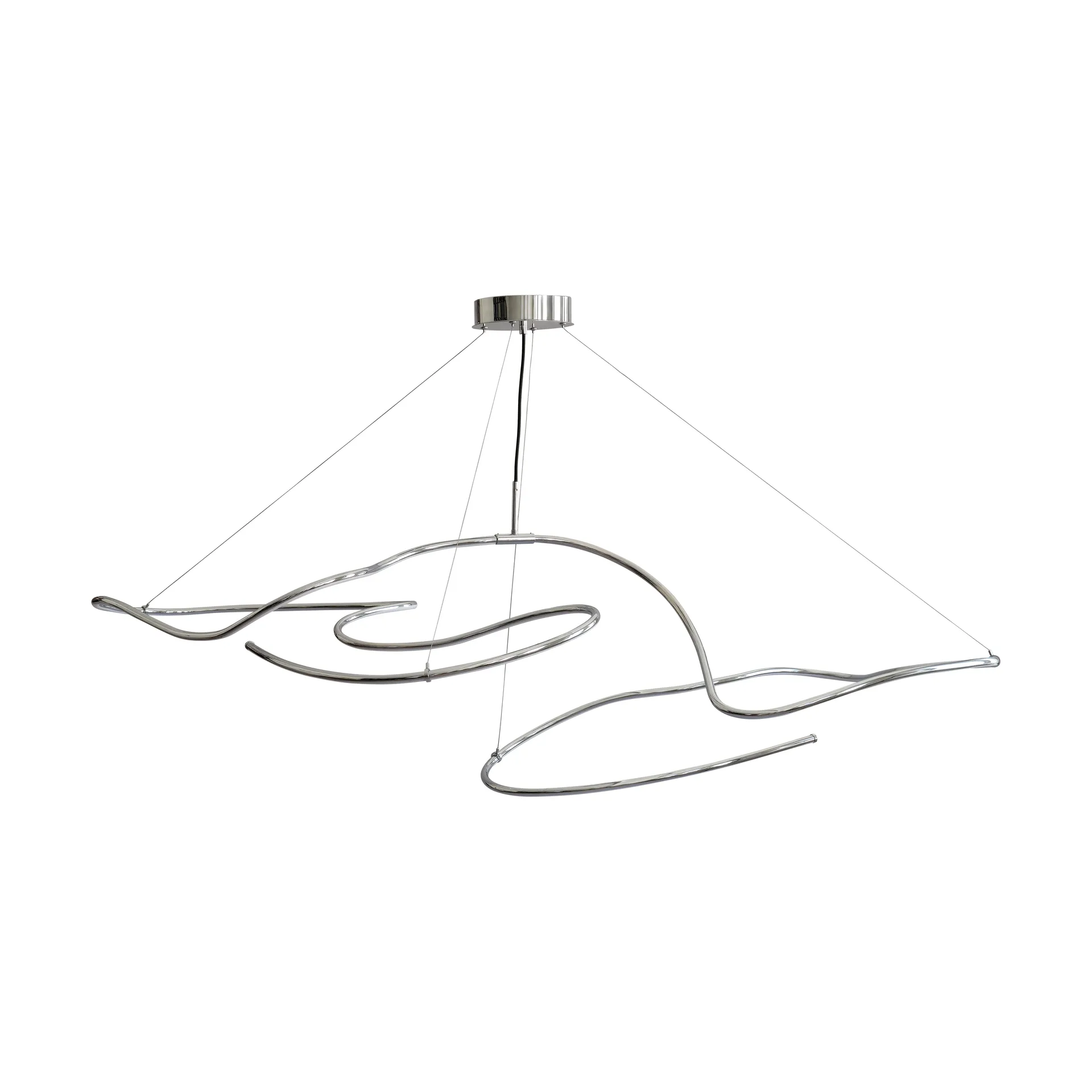 Ghost Chandelier big loftslampe, Chrome 101 Copenhagen