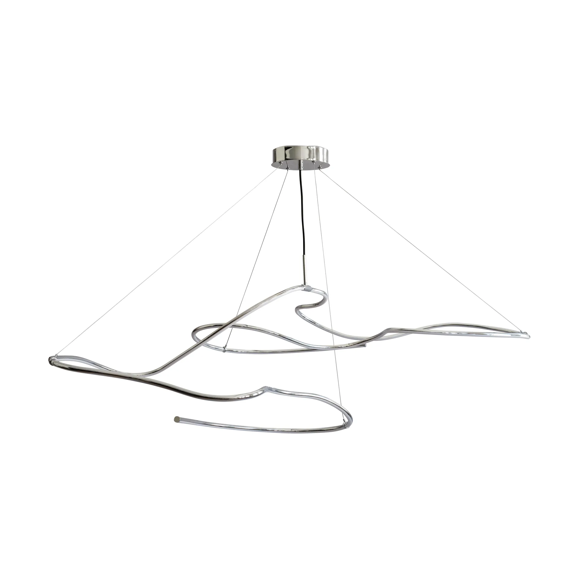 Ghost Chandelier big loftslampe, Chrome 101 Copenhagen