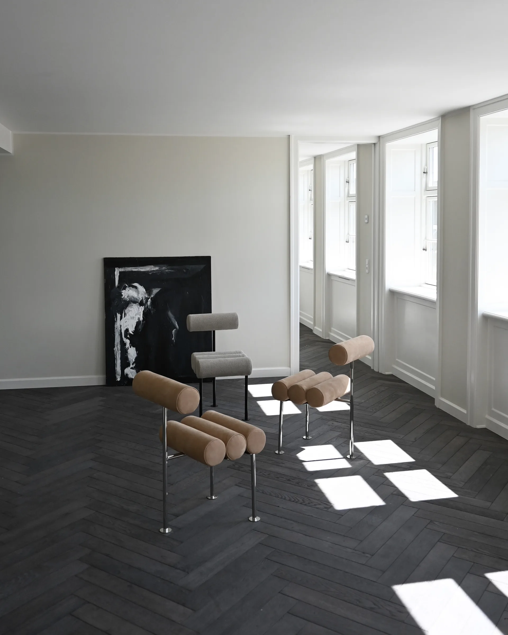 Hiro dining chair, Black frame-Sand 101 Copenhagen