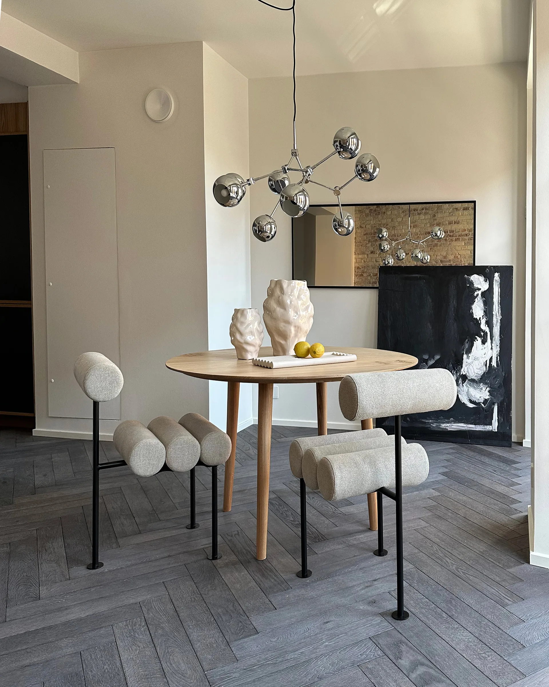 Hiro dining chair, Black frame-Sand 101 Copenhagen