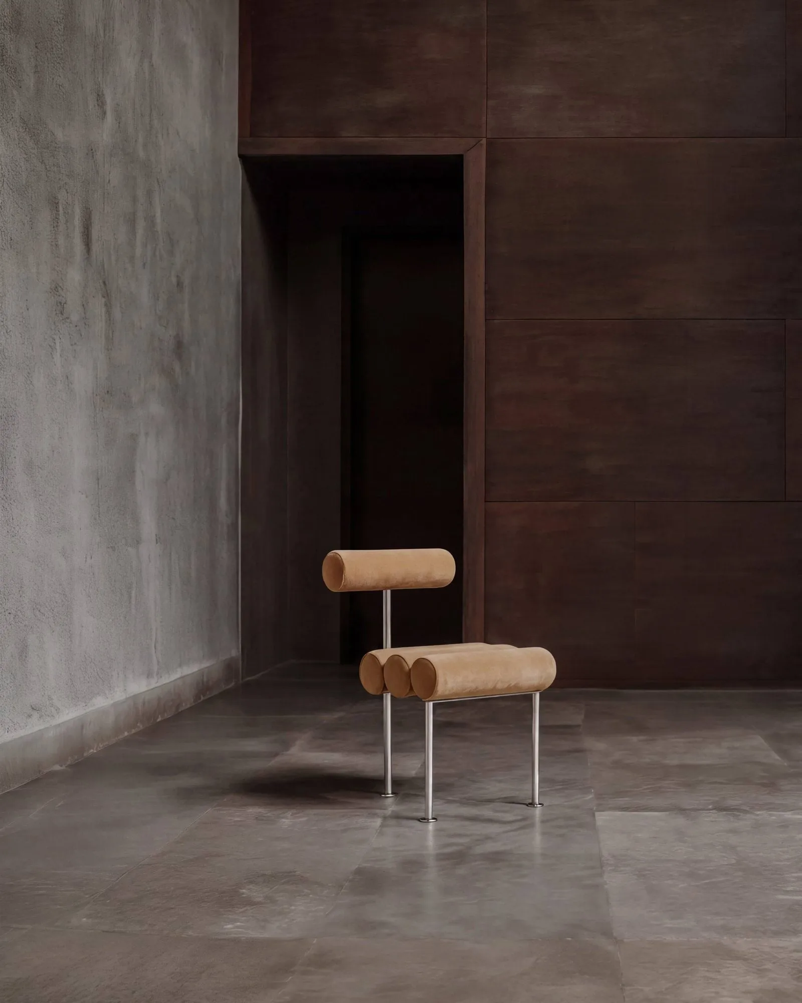 Hiro dining chair, Rustfrit stål-desert 101 Copenhagen