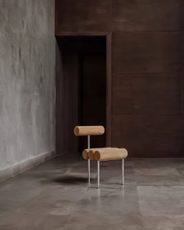 Hiro dining chair - Rustfrit stål-desert - 101 Copenhagen