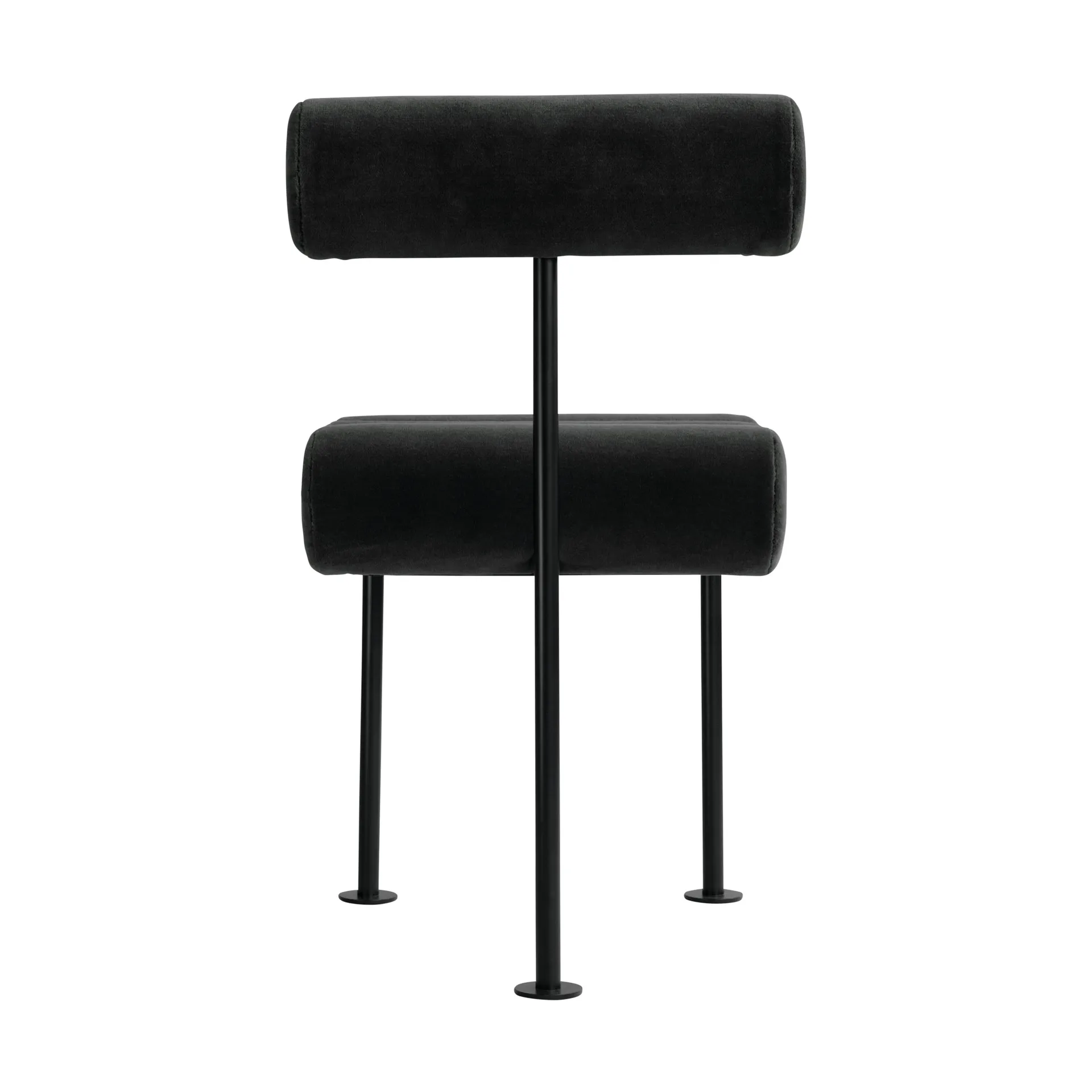 Hiro dining chair, Sort stel-peat 101 Copenhagen