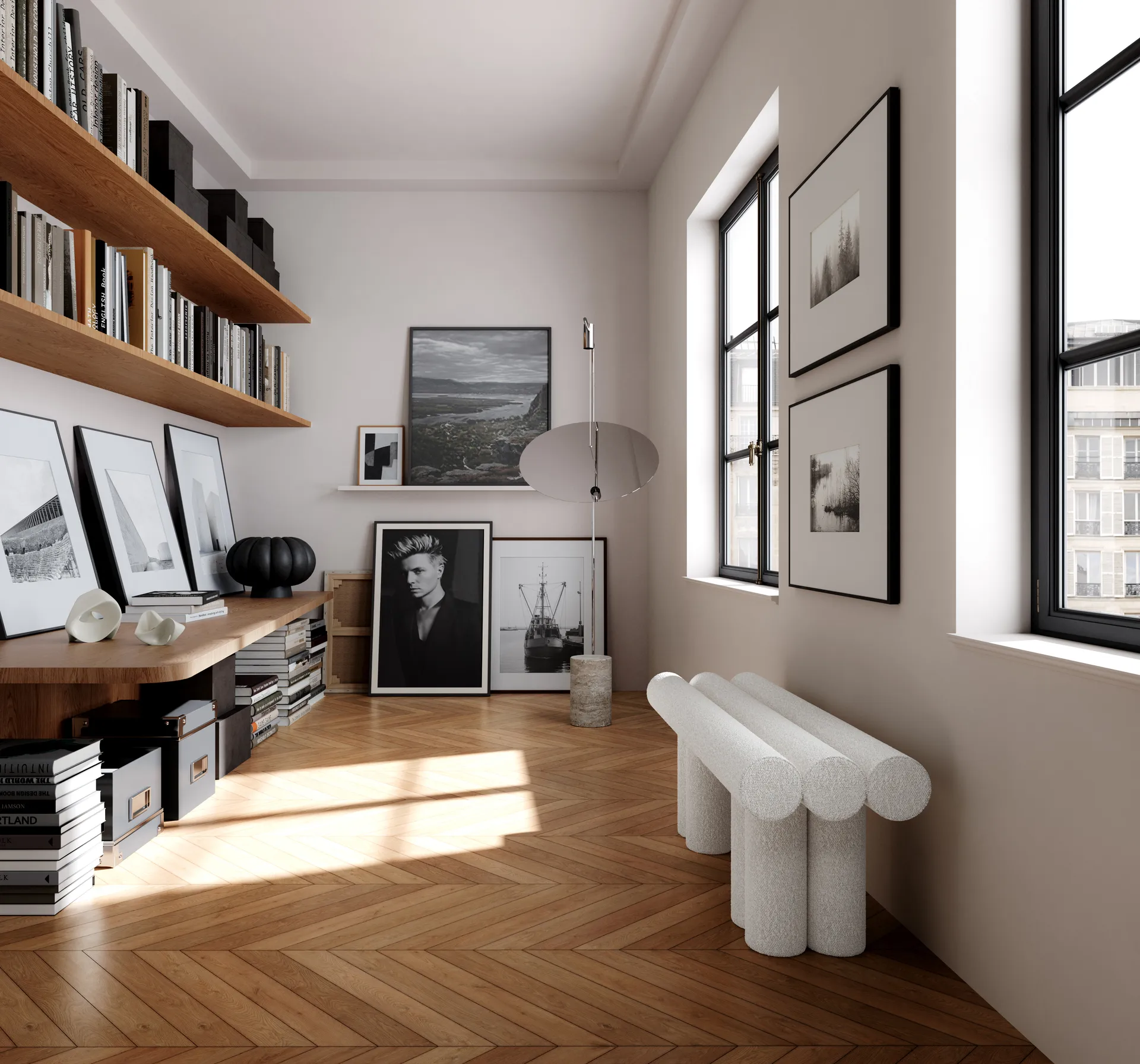 Hiro siddebænk, Off white 101 Copenhagen