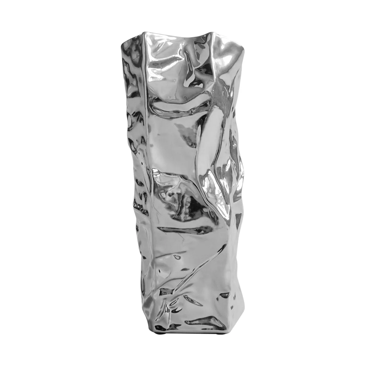 Kami vase mini 25x13 cm, Chrome 101 Copenhagen