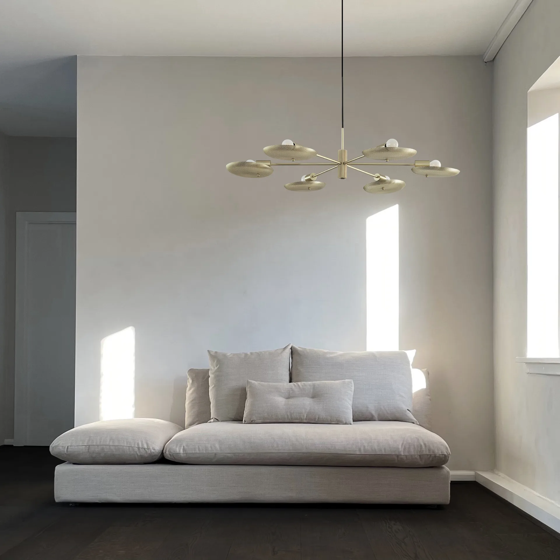 Papillion lysekrone perforeret, Messing 101 Copenhagen