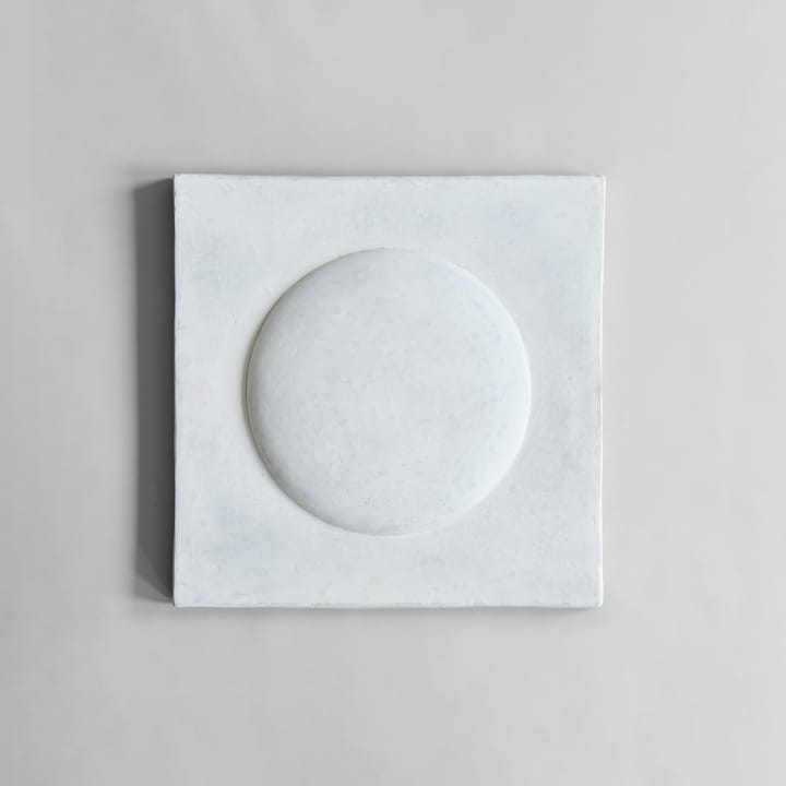 Sculpt Art Shield vægdekoration 58x58 cm - Chalk white - 101 Copenhagen