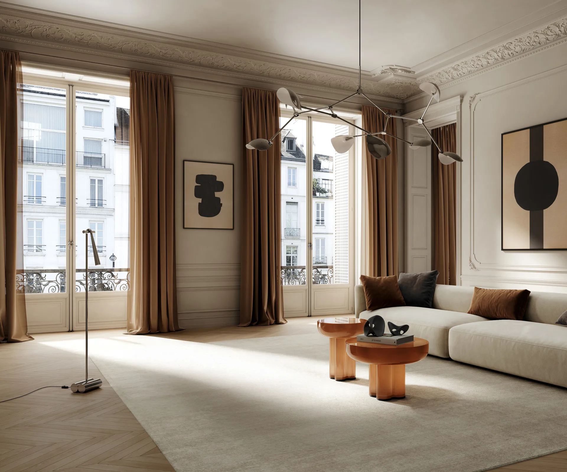 Stingray lysekrone gande, Chrome 101 Copenhagen