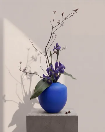 Sunao vase medio 30 cm - Marrakech blå - 101 Copenhagen
