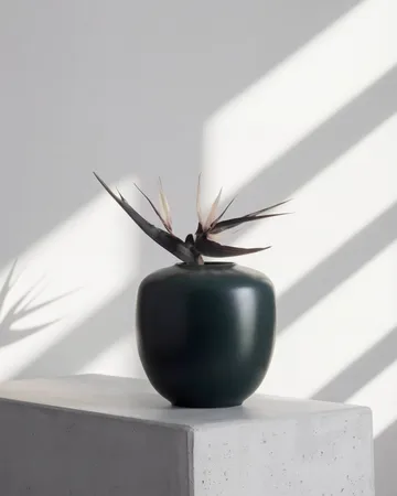 Sunao vase medio 30 cm - Mørkegrøn - 101 Copenhagen