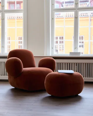 Toe Chair Flat lænestol 92x75 cm - Rust - 101 Copenhagen