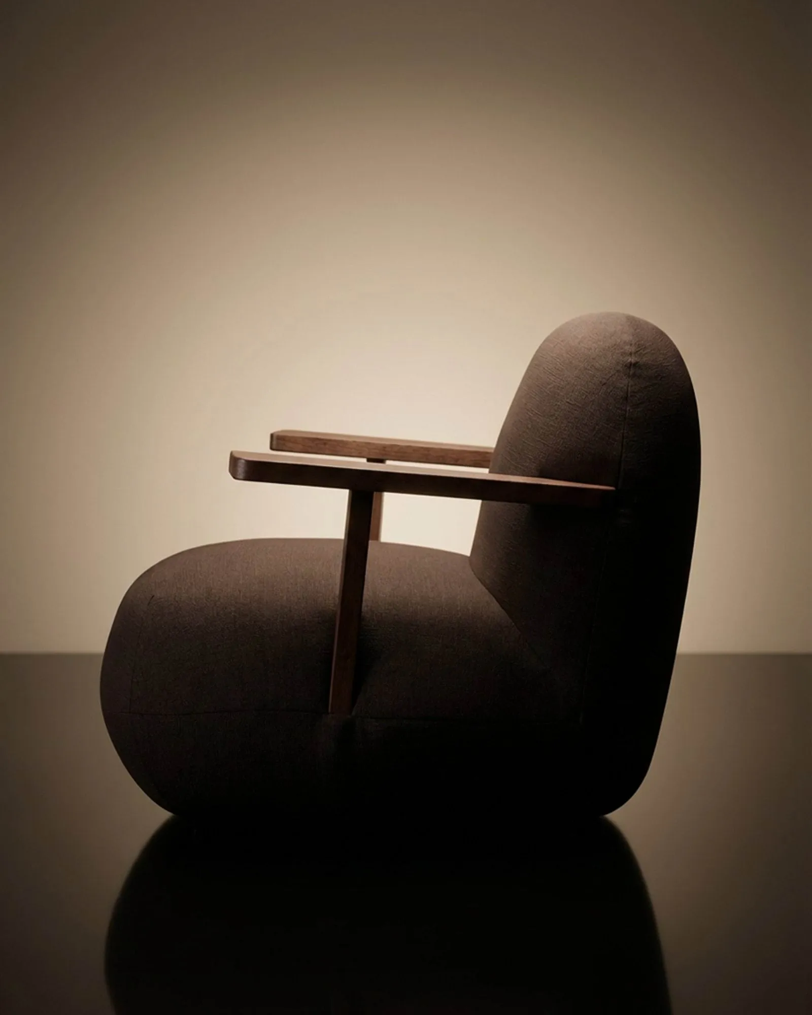 Toe chair lænestol med armlæn, Classic brown oak-mørkebrun 101 Copenhagen