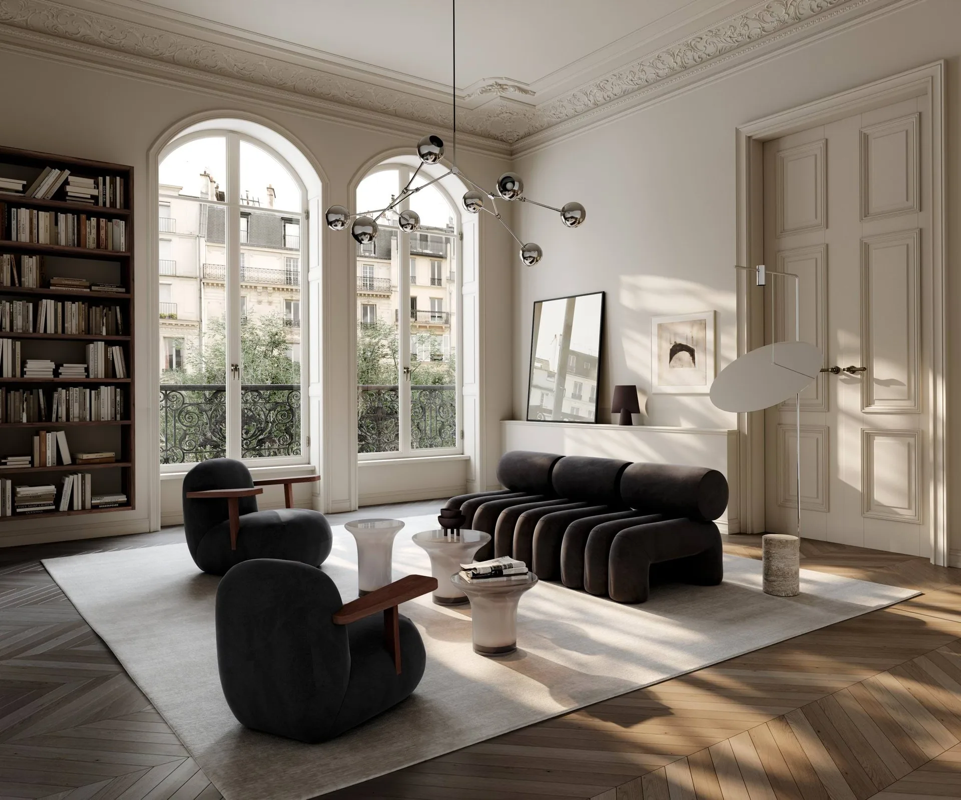 Toe chair lænestol med armlæn, Classic brown oak-peat 101 Copenhagen