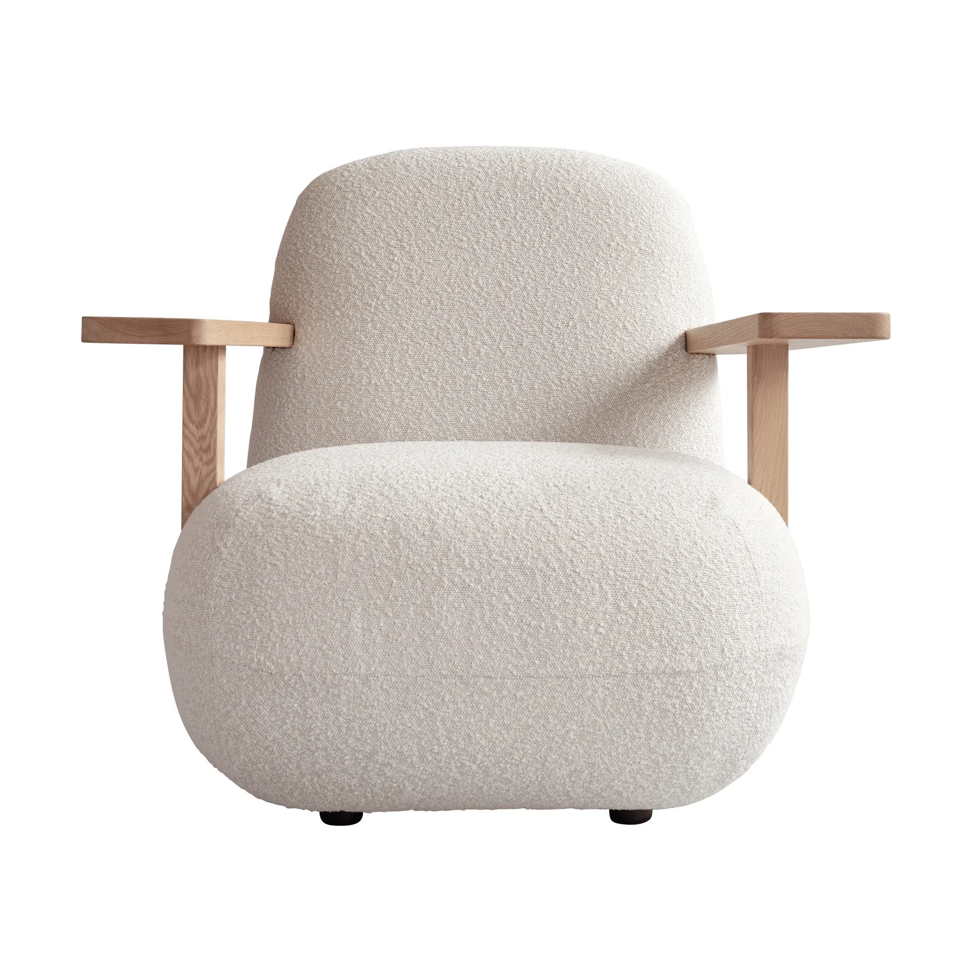 Toe chair lænestol med armlæn, Natural oak-off white 101 Copenhagen