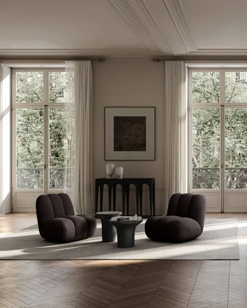 Toe loungelænestol - Mørkebrun - 101 Copenhagen