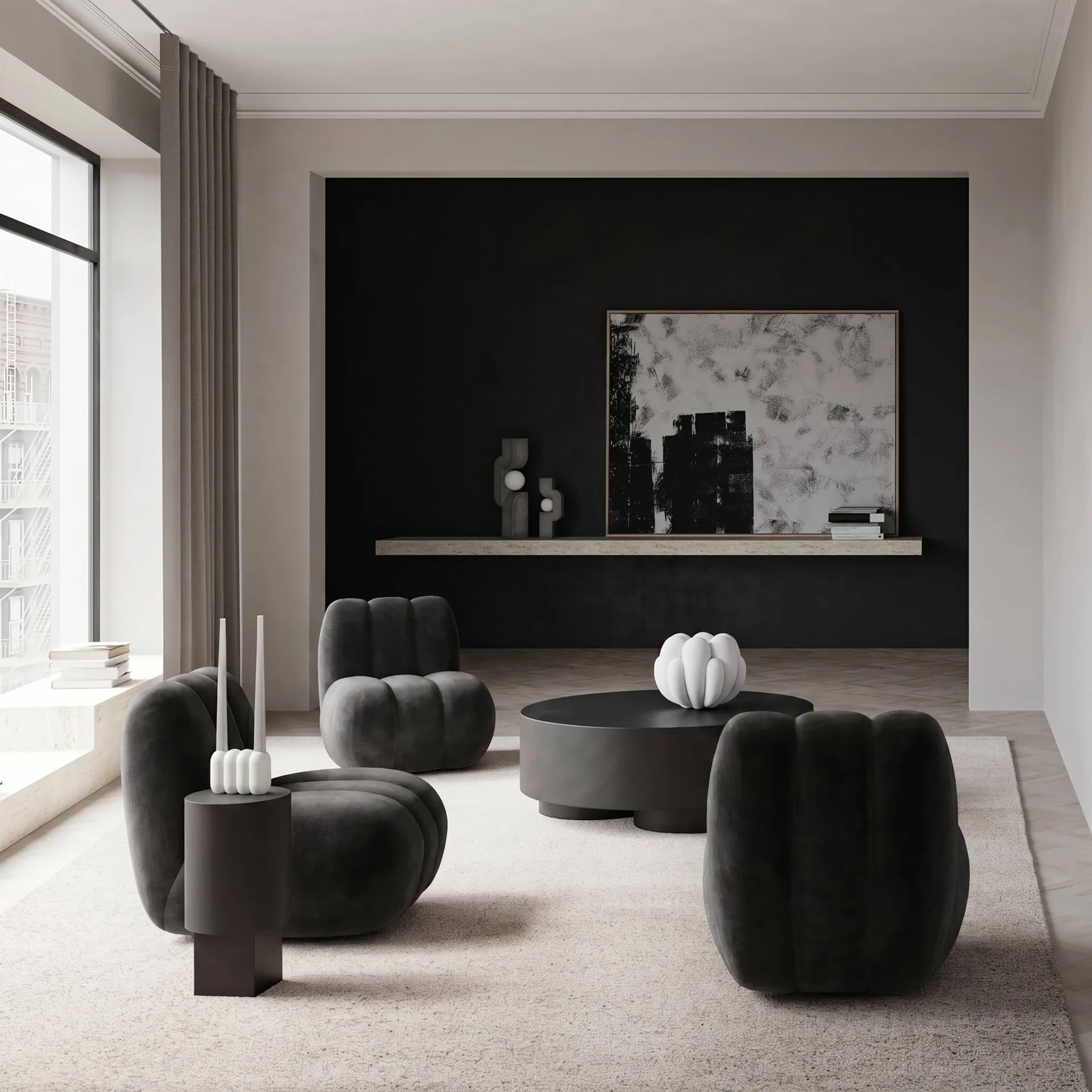 Toe loungelænestol, Tørv 101 Copenhagen