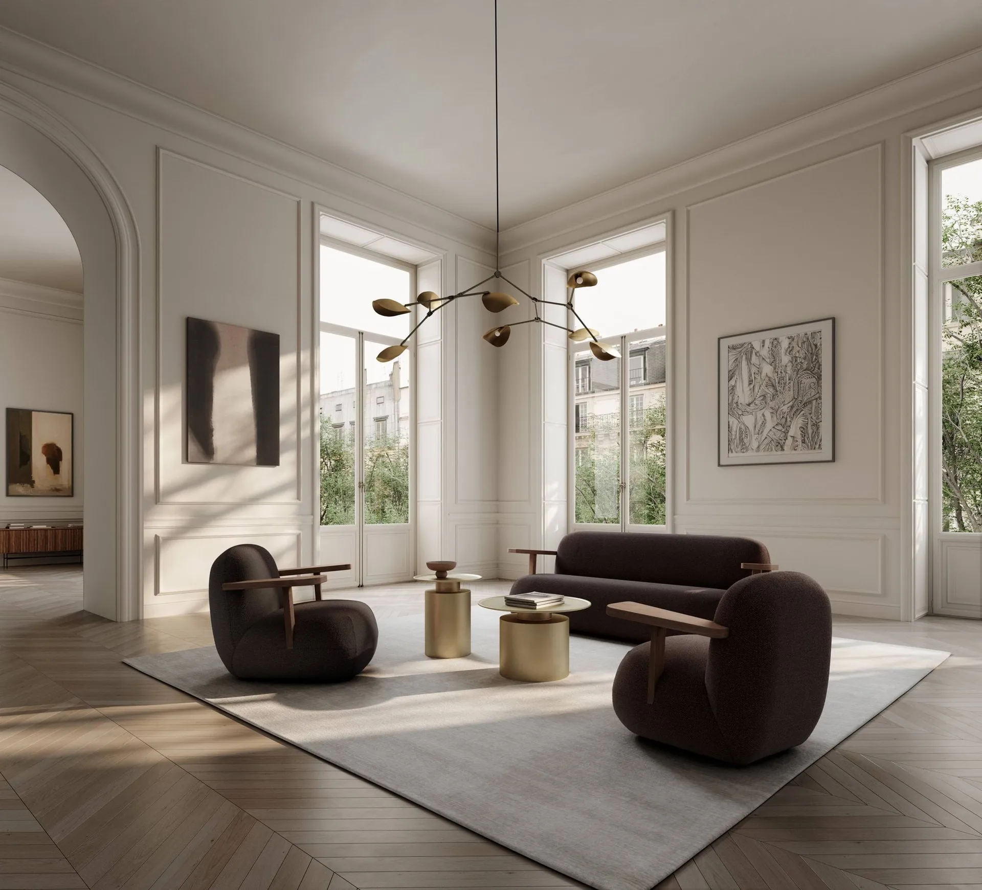 Toe Sofa, Classic brown oak-mørkebrun 101 Copenhagen