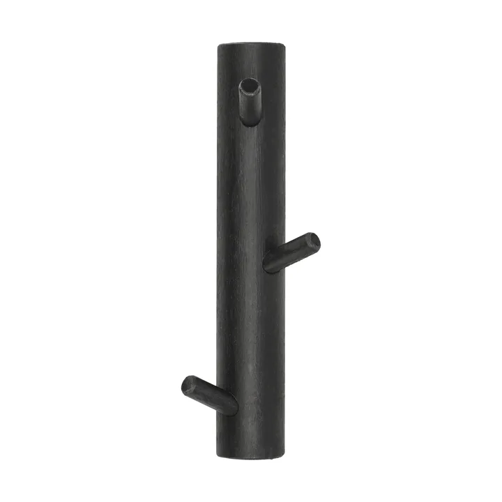 Allsarp vertikal knagerække 3 kroge - Sortmalet birk - 1898