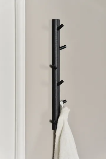 Allsarp vertikal knagerække 6 kroge - Sortmalet birk - 1898