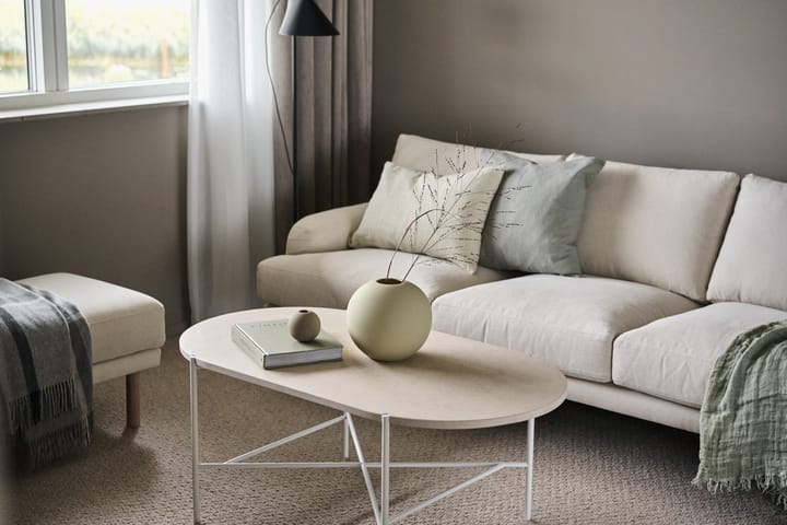 Aplaryd ovalt sofabord - Beige kalksten - 1898