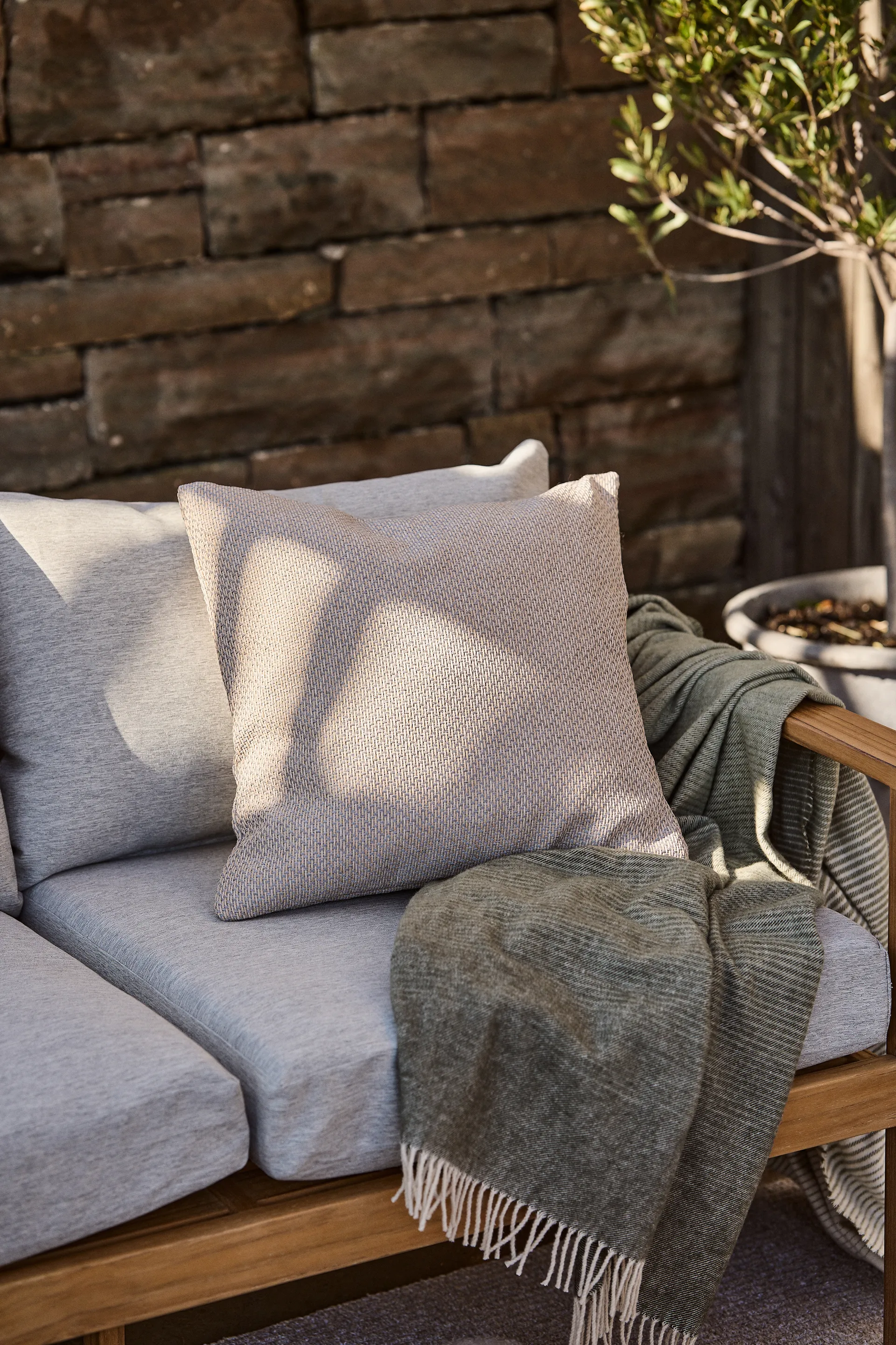 Asaryd pude 45x45 cm, Beige 1898