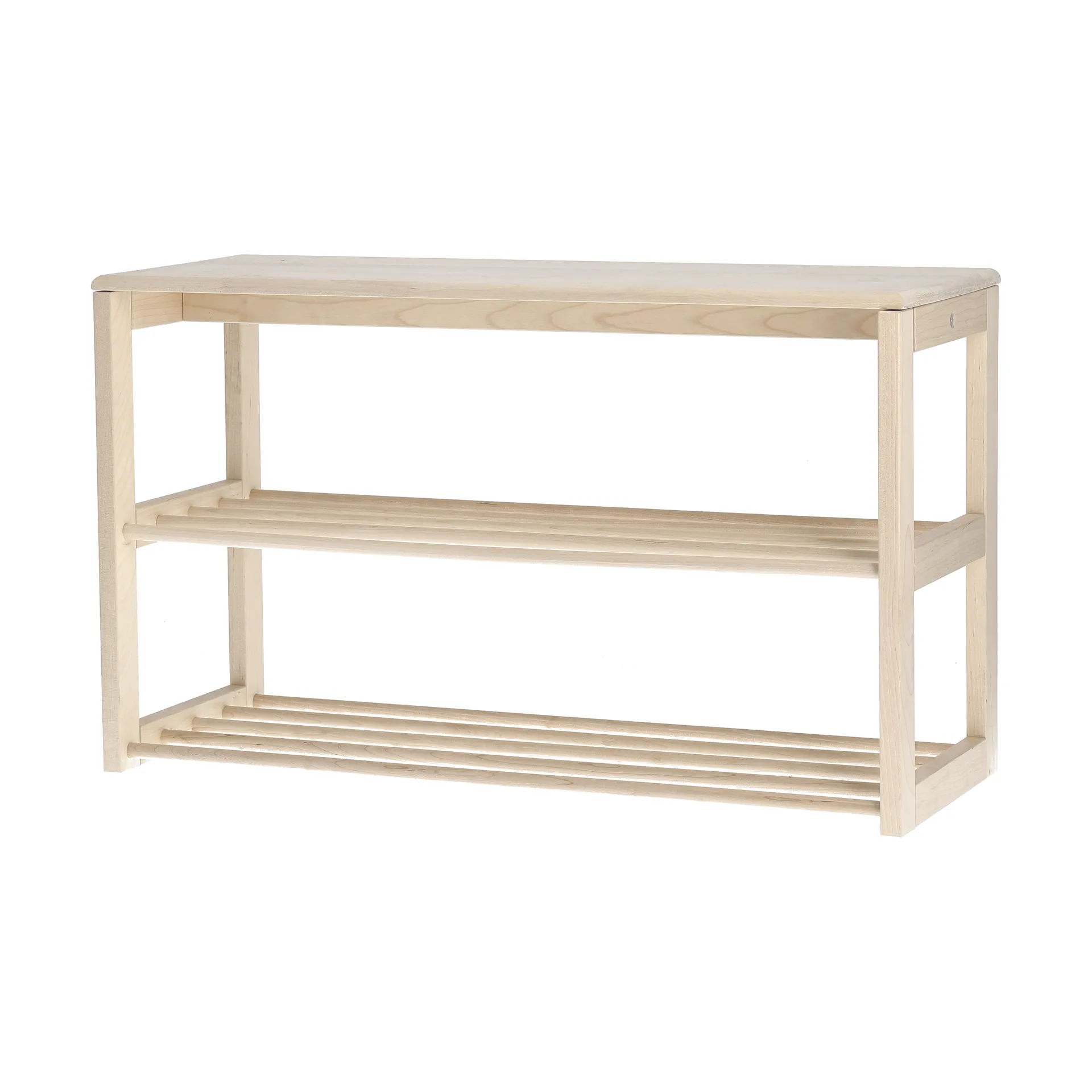 Bäckebo skohylde med siddeplads, Birk, 80x48x30 cm 1898