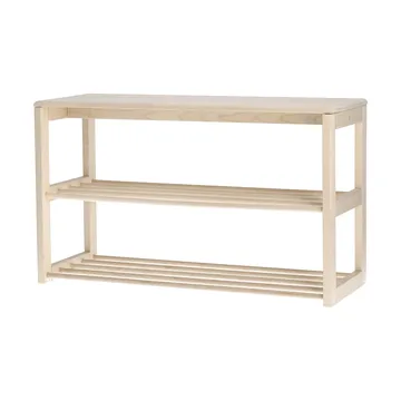 Bäckebo skohylde med siddeplads - Birk, 80x48x30 cm - 1898