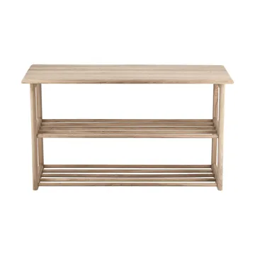 Bäckebo skohylde med siddeplads - Eg, 80×48×30 cm - 1898