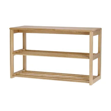Bäckebo skohylde med siddeplads - Eg, 80×48×30 cm - 1898