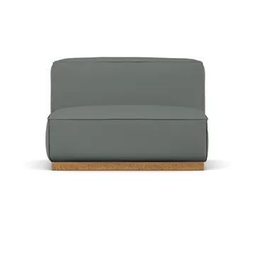 Bergsdal 1,5-personers lænestol - Caleido grey 1240-Egebedset ask, 1,5-pers. - 1898