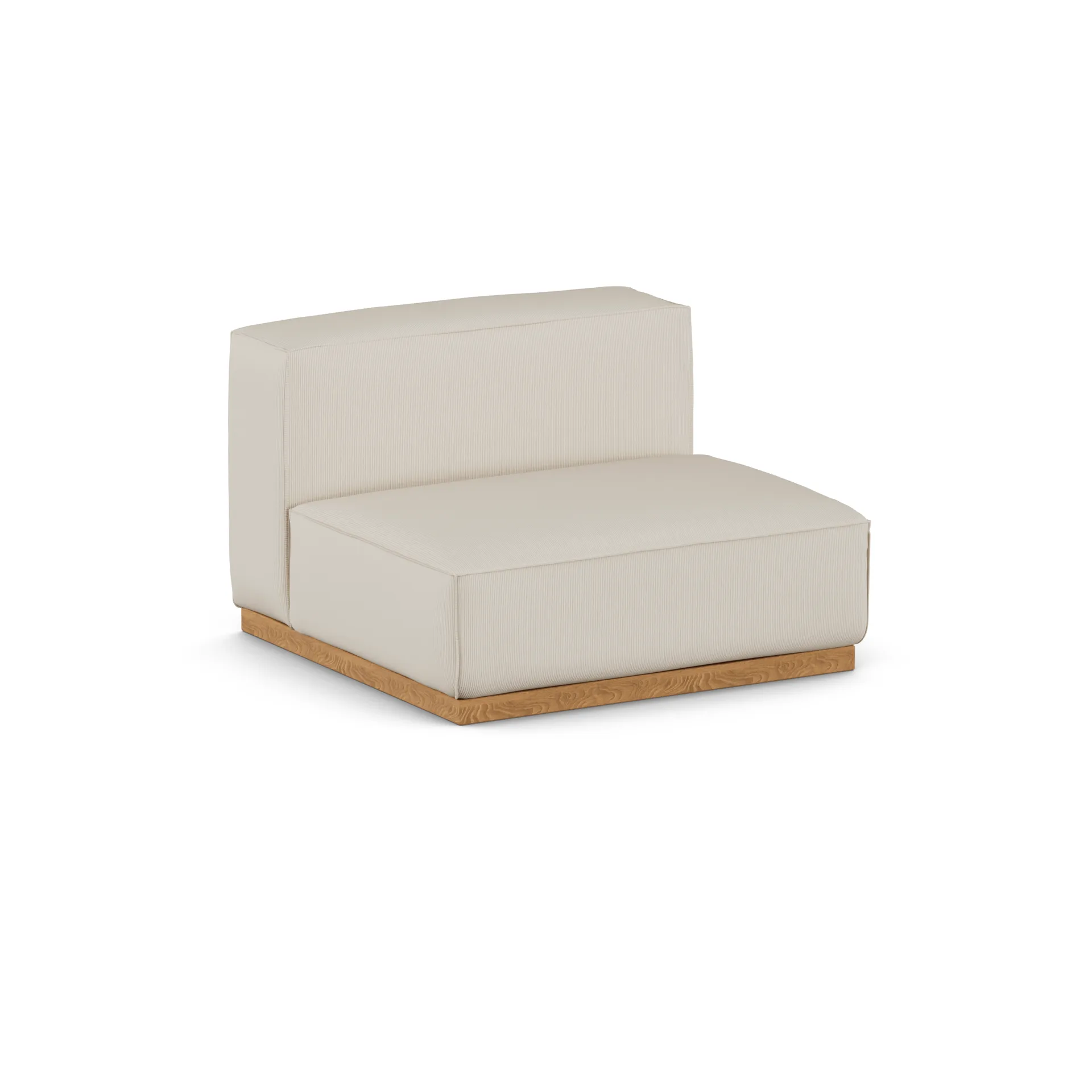 Bergsdal 1,5-personers lænestol, Jump beige 1956-Egebedset ask, 1,5-pers. 1898