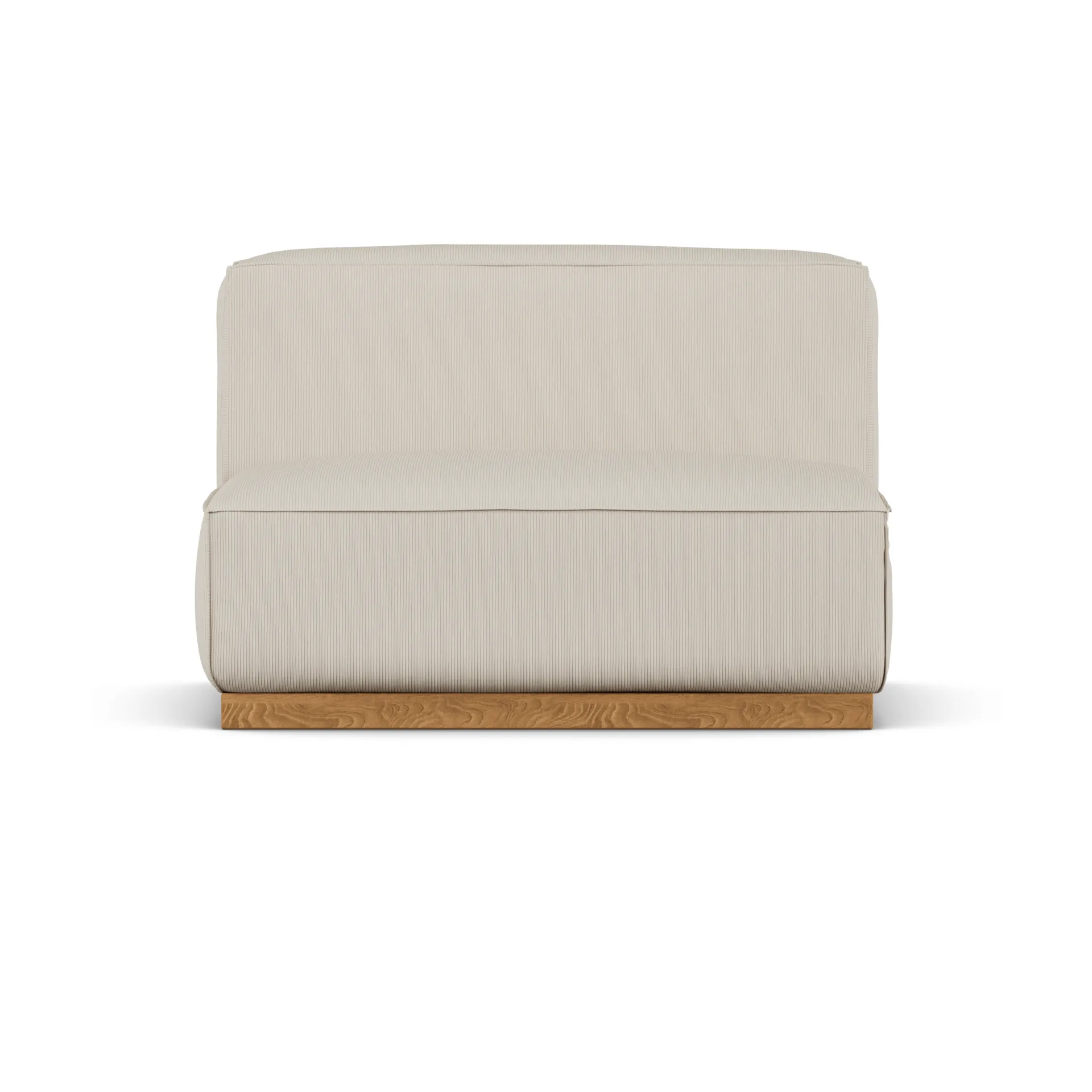 Bergsdal 1,5-personers lænestol, Jump beige 1956-Egebedset ask, 1,5-pers. 1898