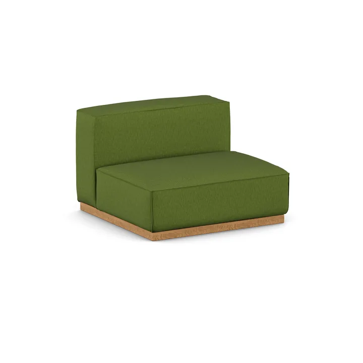 Bergsdal 1,5-personers lænestol - Luisa green 3975-Egebedset ask, 1,5-pers. - 1898