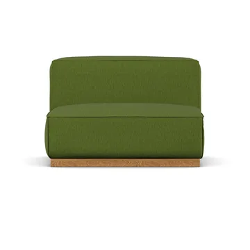 Bergsdal 1,5-personers lænestol - Luisa green 3975-Egebedset ask, 1,5-pers. - 1898