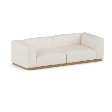 Bergsdal sofa - Caleido beige 9600-Egebedset ask, 3-pers. - 1898