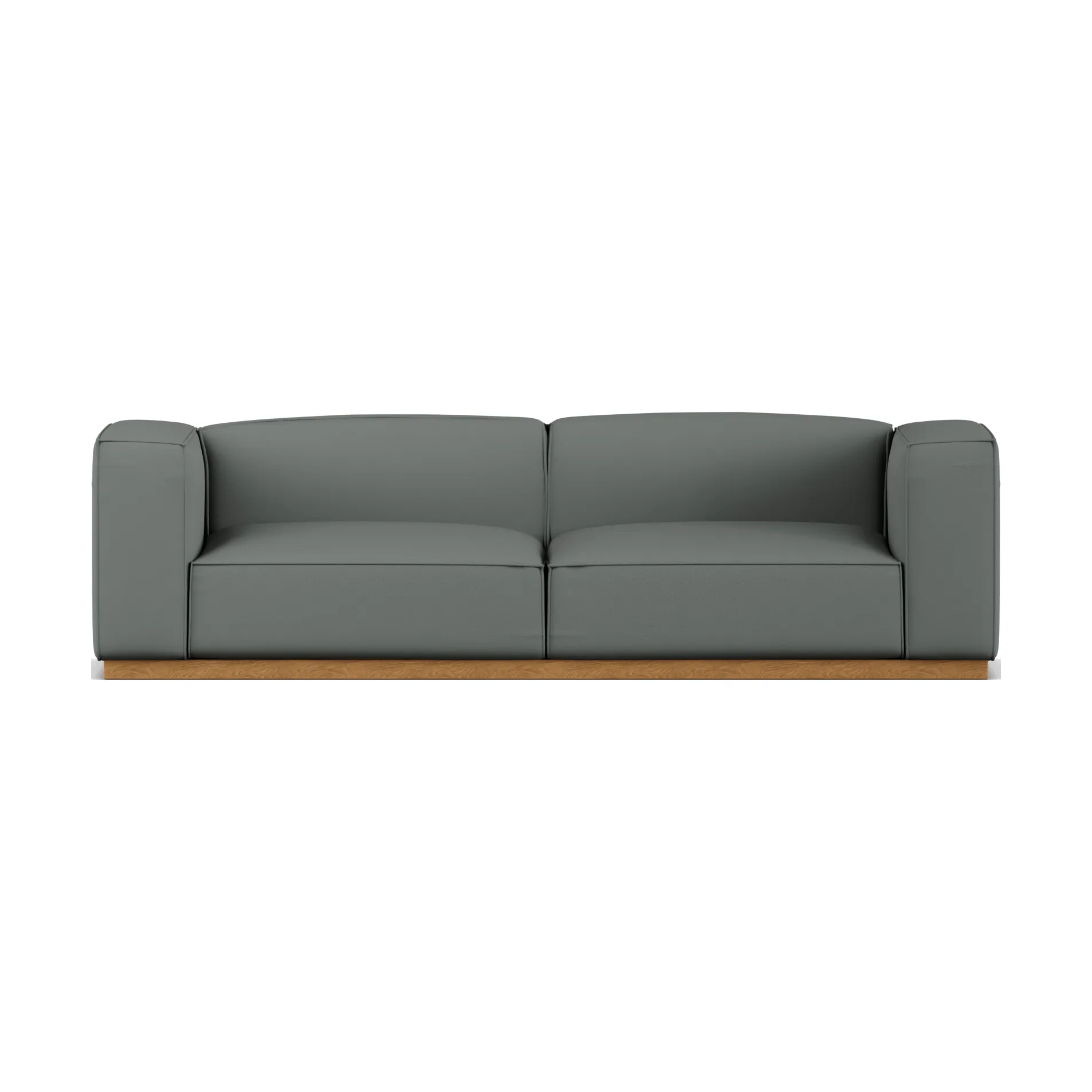 Bergsdal sofa, Caleido grey 1240-Egebedset ask, 3-pers. 1898