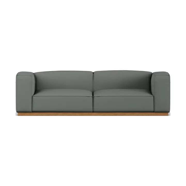 Bergsdal sofa - Caleido grey 1240-Egebedset ask, 3-pers. - 1898