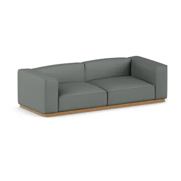 Bergsdal sofa - Caleido grey 1240-Egebedset ask, 3-pers. - 1898