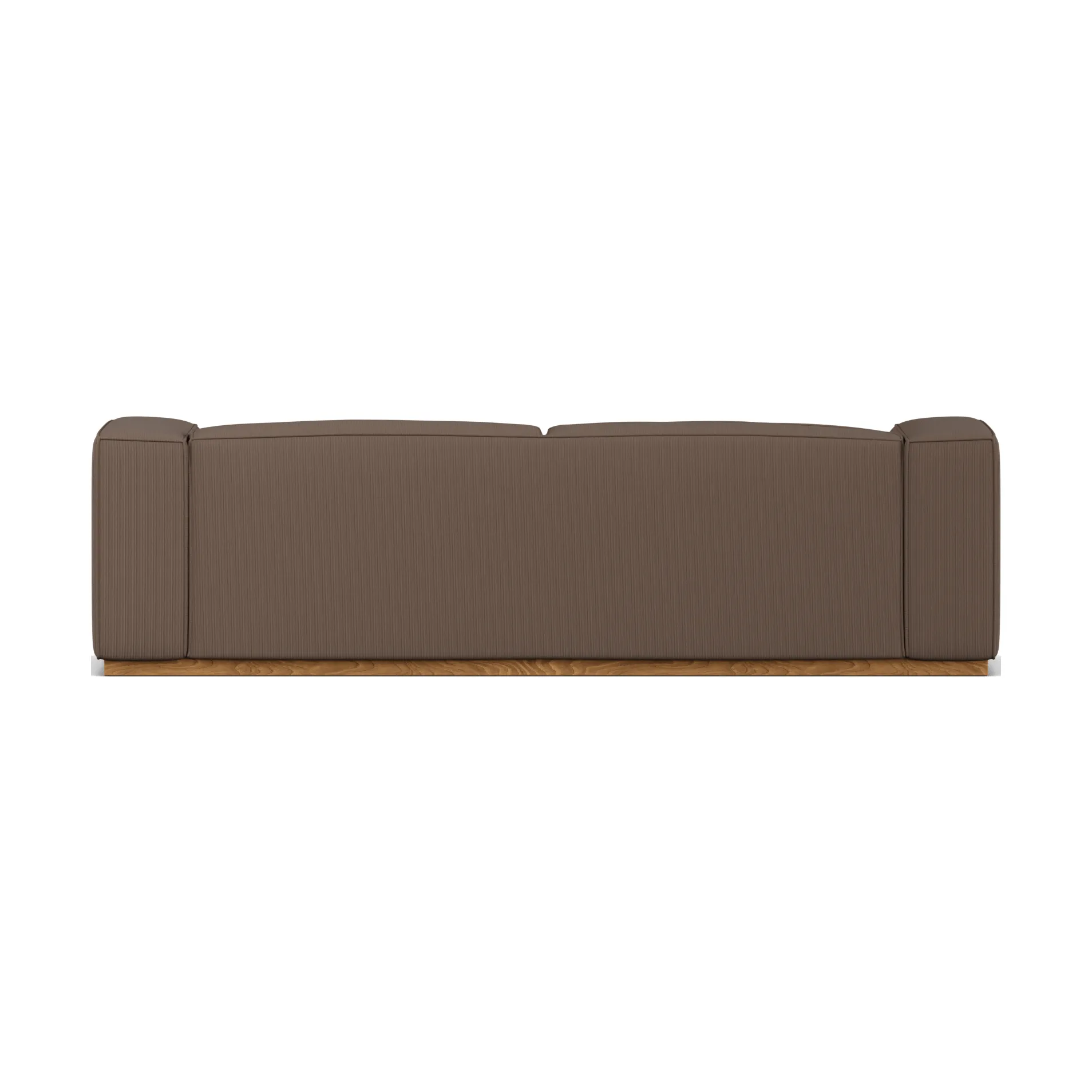 Bergsdal sofa, Jump brown 1955-Egebedset ask, 3-pers. 1898