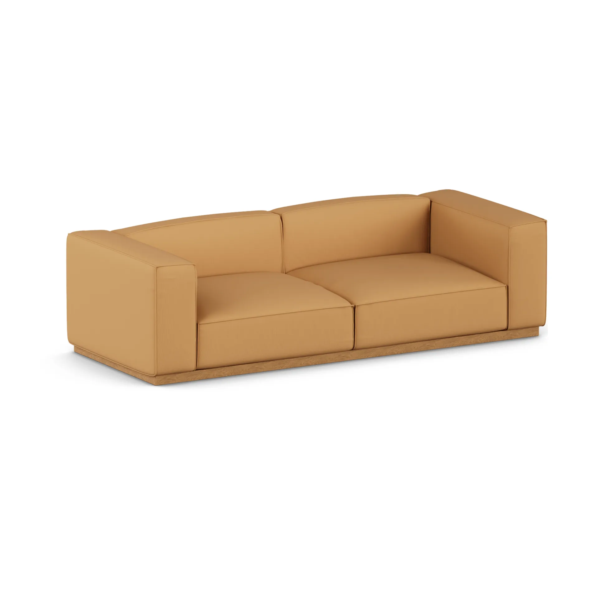 Bergsdal sofa, Jump honey 1959-Egebedset ask, 3-pers. 1898