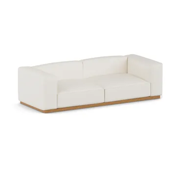 Bergsdal sofa - Jump offwhite 1954-Egebedset ask, 3-pers. - 1898