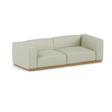 Bergsdal sofa - Luisa beige 3981-Egebedset ask, 3-pers. - 1898