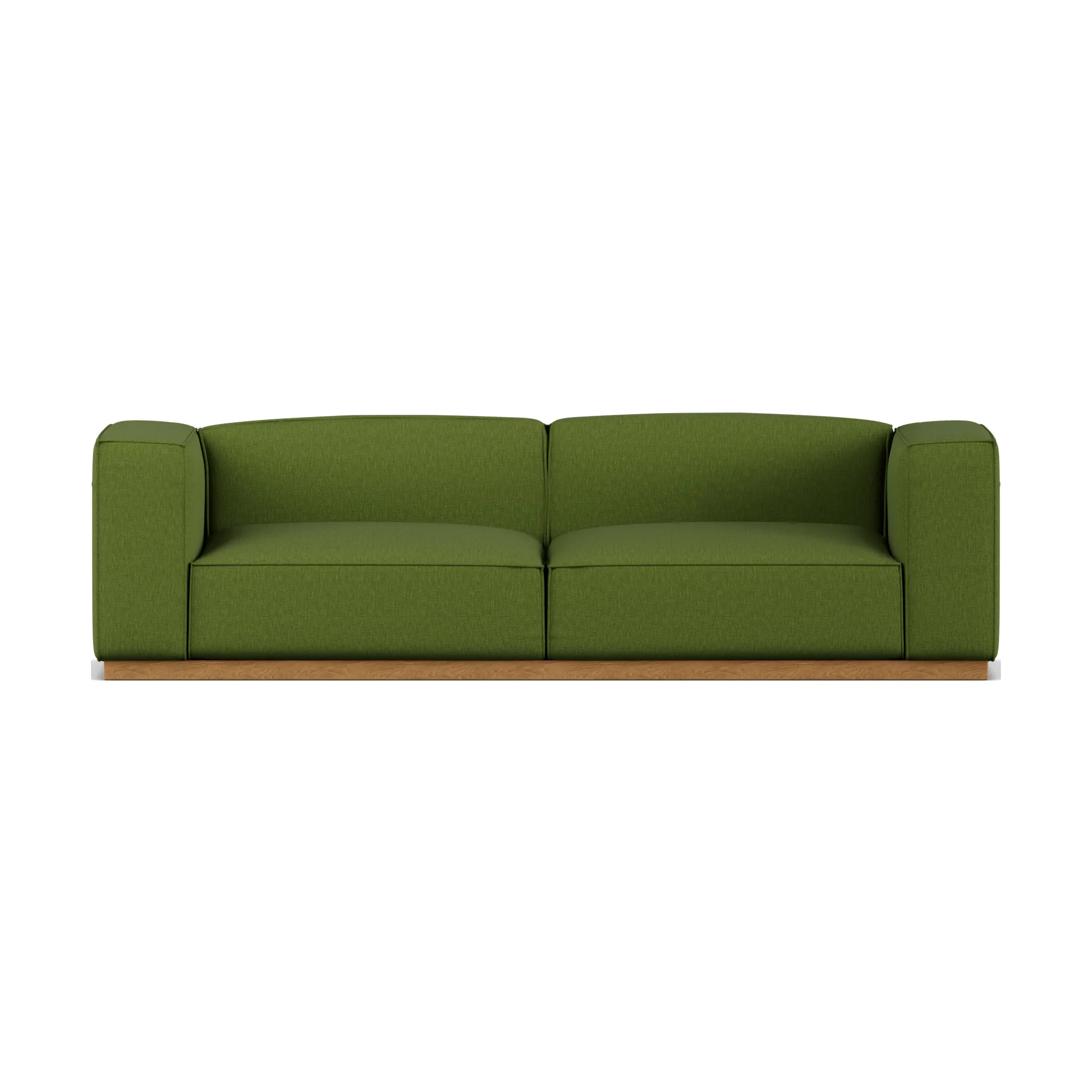 Bergsdal sofa, Luisa green 3975-Egebedset ask, 3-pers. 1898