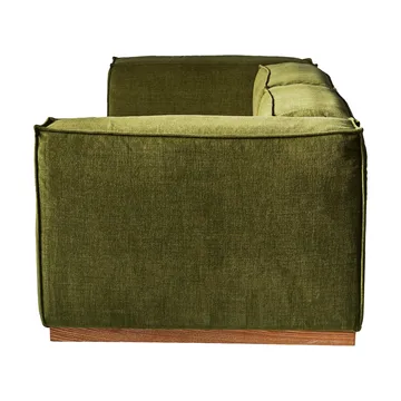 Bergsdal sofa - Luisa green 3975-Egebedset ask, 3-pers. - 1898